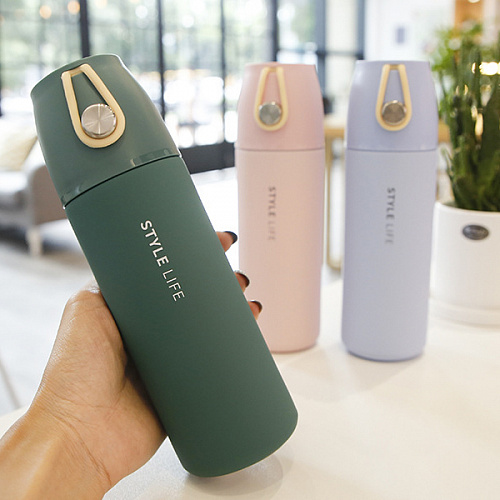 Термос "Style life" (розовый)