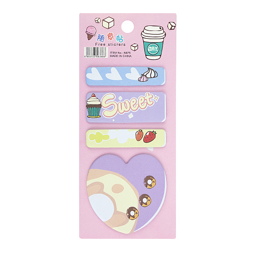 Набор стикеров для записей "Вкусняшки" (розовый)