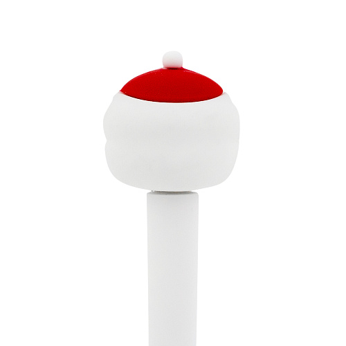 Ручка "Новый год" голова Деда Мороза