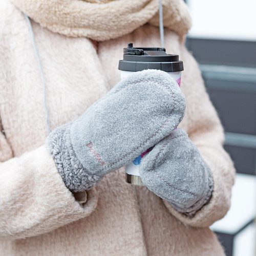 Варежки утепленные "Darling", серые