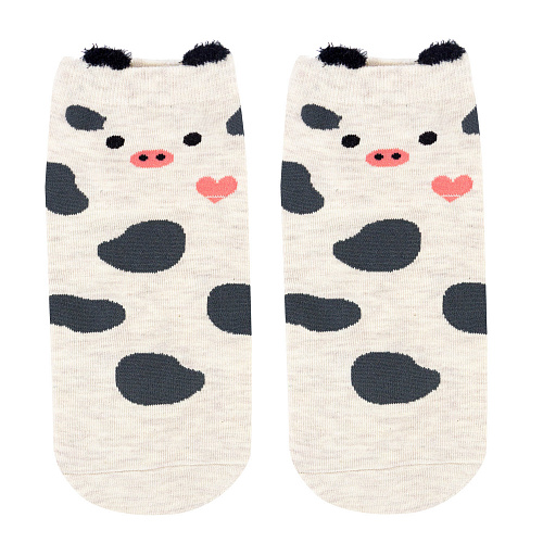 Носки "Зверушки" (черно-белые)