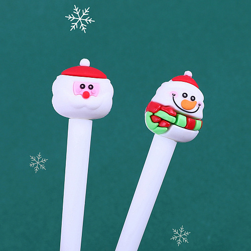 Ручка "Новый год" снеговик с шарфом