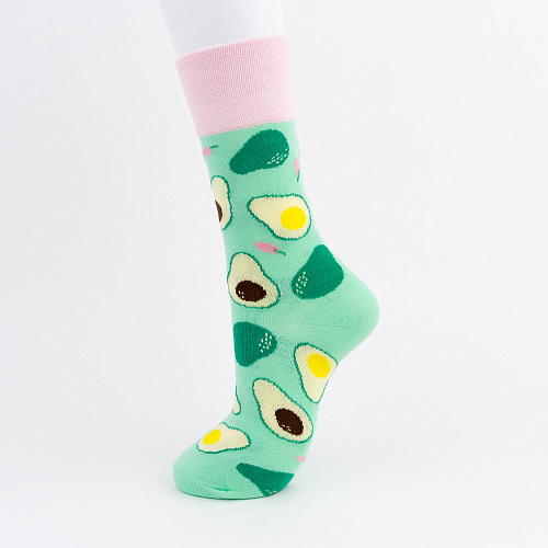 Носки "Kawaii avocado", разм.35-39