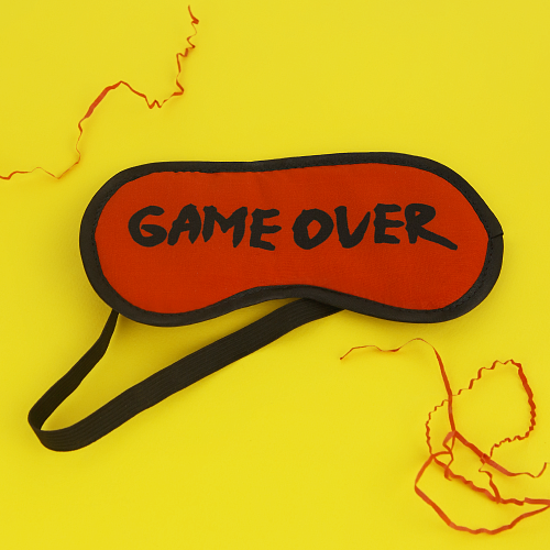 Маска для сна "Game Over"