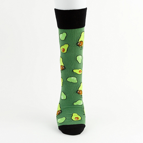 Носки "Равнодушное авокадо", разм.40-45