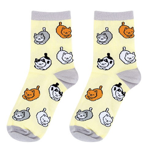Носки "Разные коты", разм.35-39