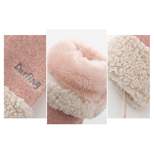 Варежки утепленные "Darling", розовые