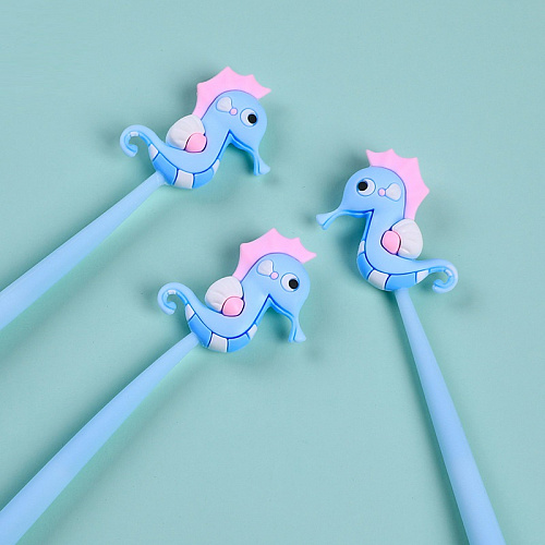 Ручка "Морской конек" голубой с розовым