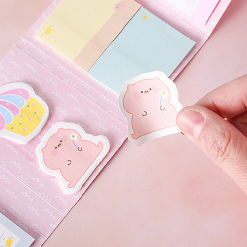 Набор стикеров "Cutie pig small" (розовый)