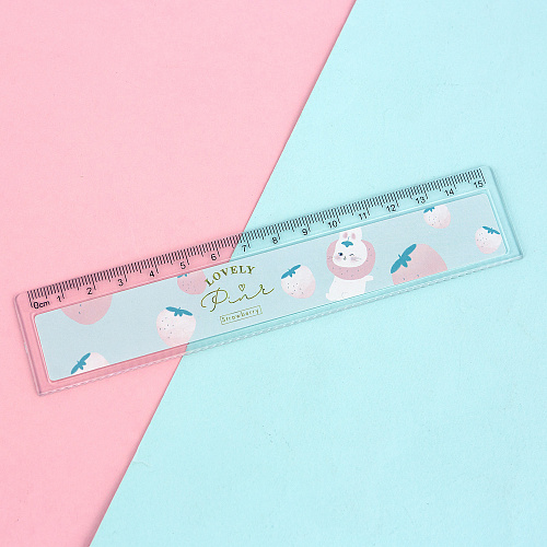 Линейка "Зайка" (голубая)