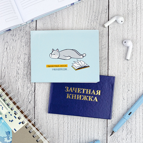 Обложка на зачетную книжку "Сессия-депрессия"