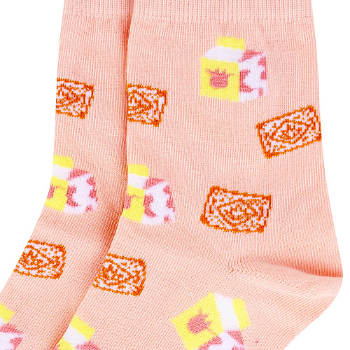 Носки "Молоко с печенькой", разм.35-39