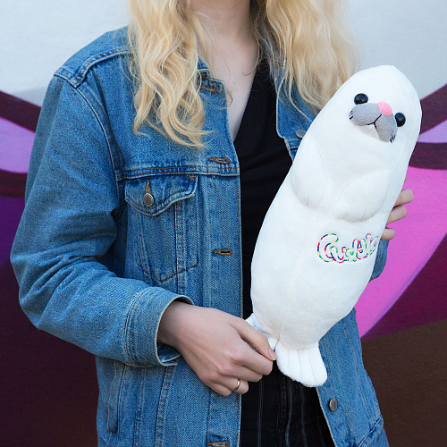 Игрушка-подушка "Тюлень" (белый)