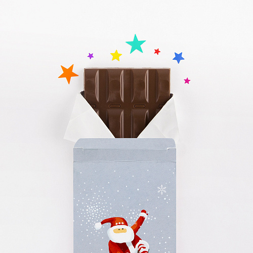 Шоколад "Санта-сноубордист"