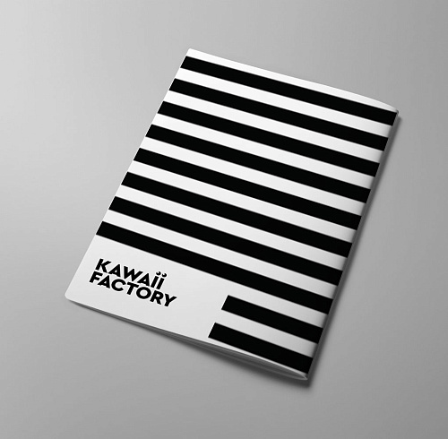 Обложка для паспорта "Kawaii stripes"