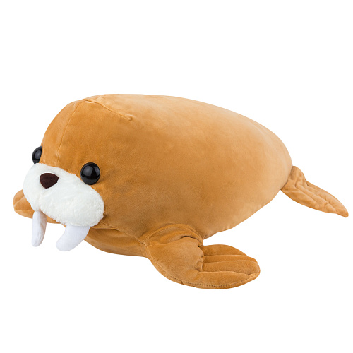 Игрушка-подушка "Морж" (коричневый) 55см