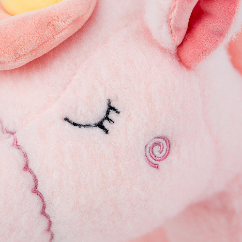 Игрушка-подушка "Пегас лежит" (розовый) 45см