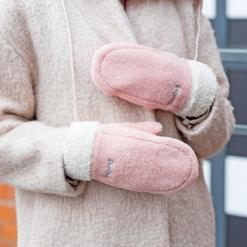 Варежки утепленные "Darling", розовые