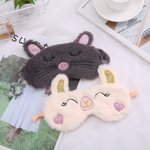 Маска для сна "Сонный кот" (серая)