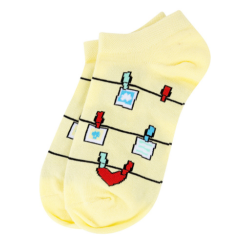 Носки короткие "Фото и любовь", разм.35-39