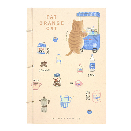 Блокнот "Orange cat" (с тележкой)