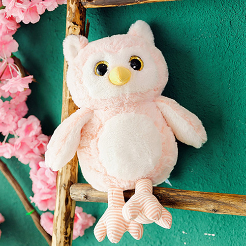 Игрушка-подушка "Сова" (розовая) 40см