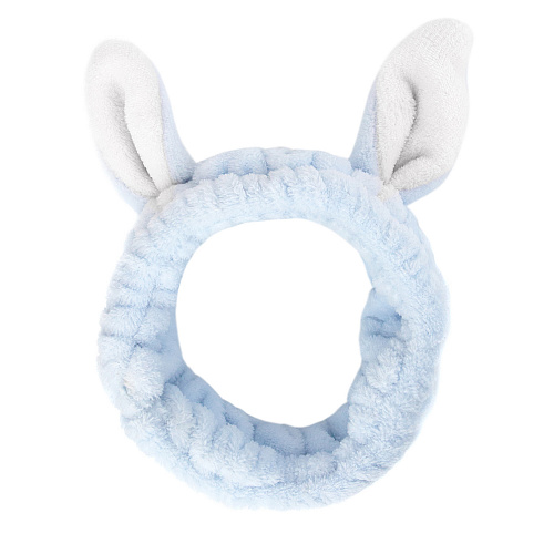 Повязка на голову "Ушки зайки" (голубой)