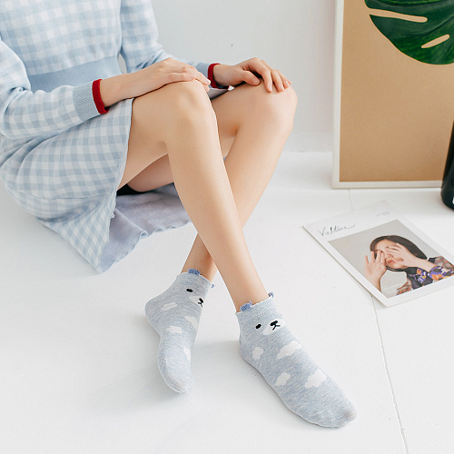 Носки "Зверушки" (голубые)