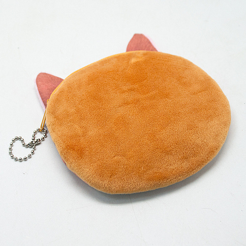 Кошелек круглый "Кот" (рыжий)