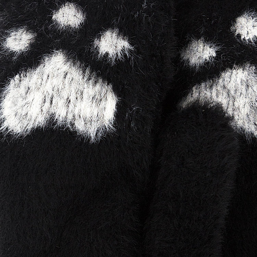 Варежки "Лапка" (черные)