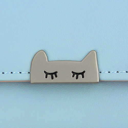 Кошелек "Cat" (голубой)