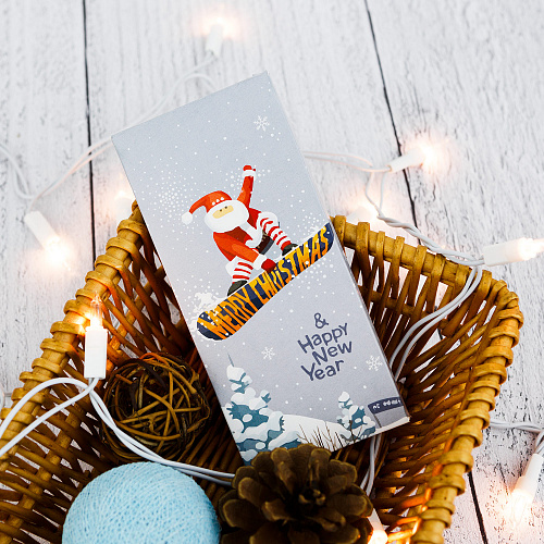 Шоколад "Санта-сноубордист"