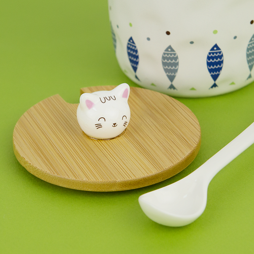 Кружка с крышкой "Котик"