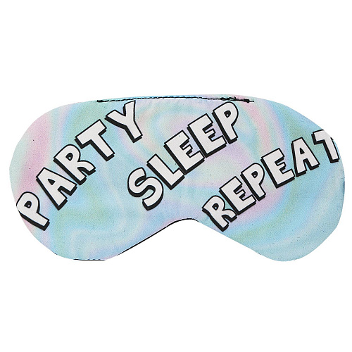 Маска для сна "Party, Sleep, Repeat"