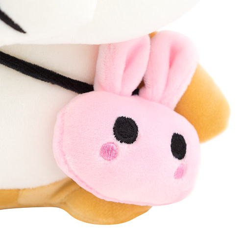 Игрушка-подушка "Корги в кигуруми" розовый 24см