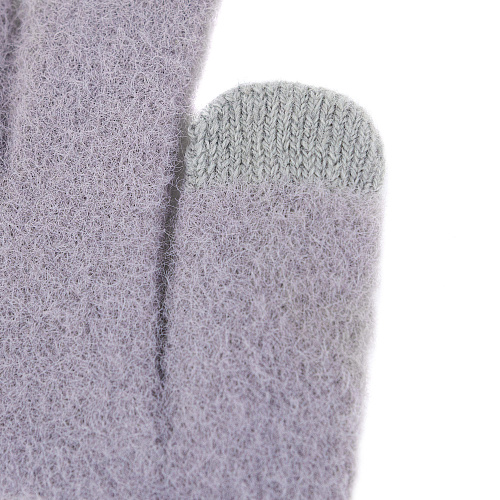 Перчатки сенсорные "Мордочки", серые