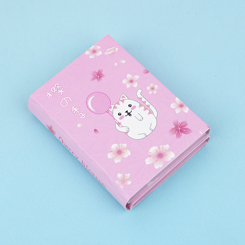 Набор стикеров "Белый кот" (с шариком)