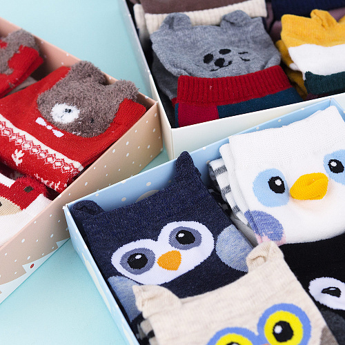 Набор носков в коробке "Новогодний"