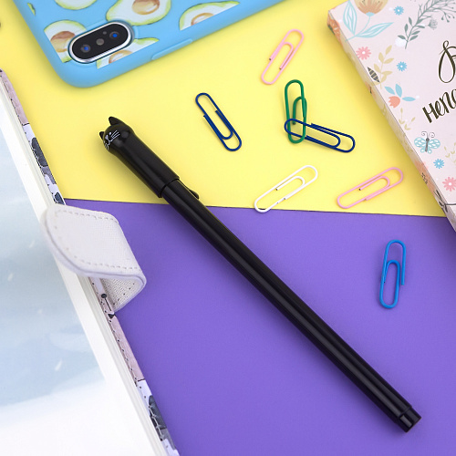 Ручка "Happy cat" (черная)