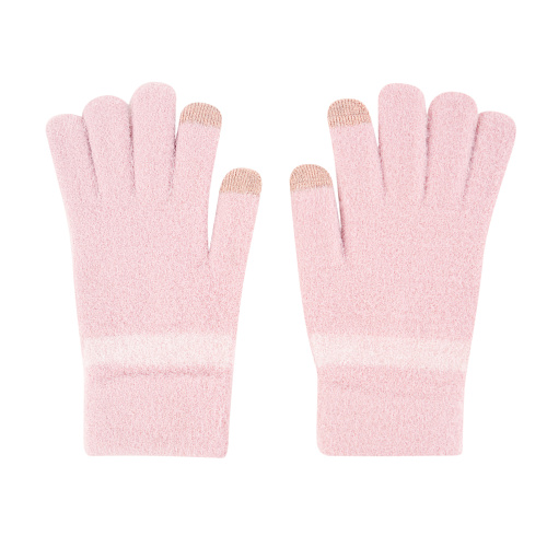 Перчатки сенсорные "Мордочки", розовые