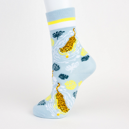 Носки "Тигры в воде", разм.35-39
