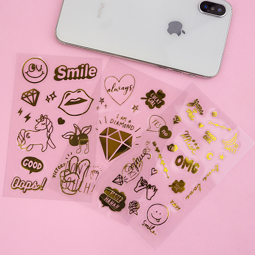 Наклейки "Gold ver.3" (smile)