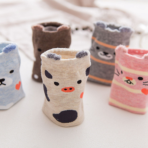 Носки "Зверушки" (розовые)