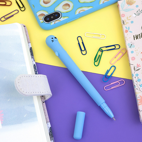 Ручка "Cute seal" (голубая)