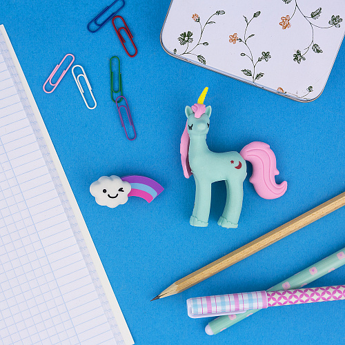 Набор ластиков "Pony" (мятный)