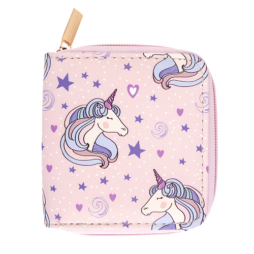 Кошелек на молнии "Purple unicorns"