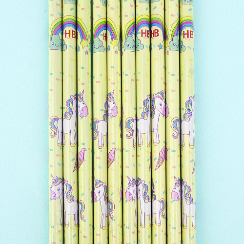 Набор карандашей "Единорожки" (желтый)