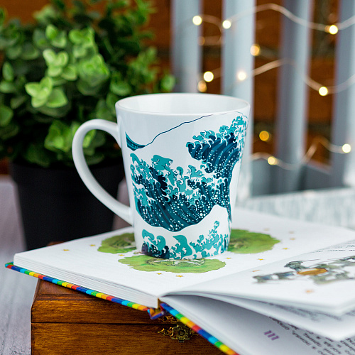 Кружка латте малая "Волна"