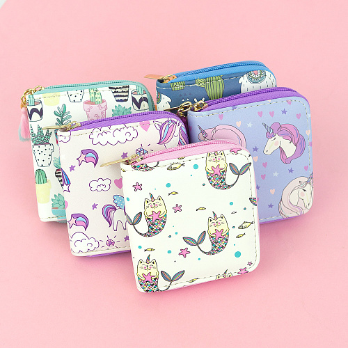 Кошелек на молнии "Kawaii mermaids"