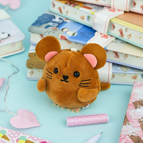 Брелок "Мышонок" (коричневый)